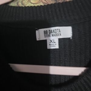 BB Dakota Classic Black Knit Top